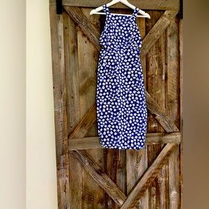 Kate Spade Saturday blue dress with flower designs